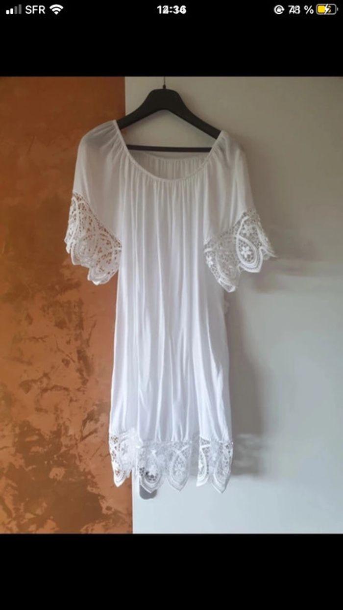 robe d'été très légère blanche - photo numéro 1