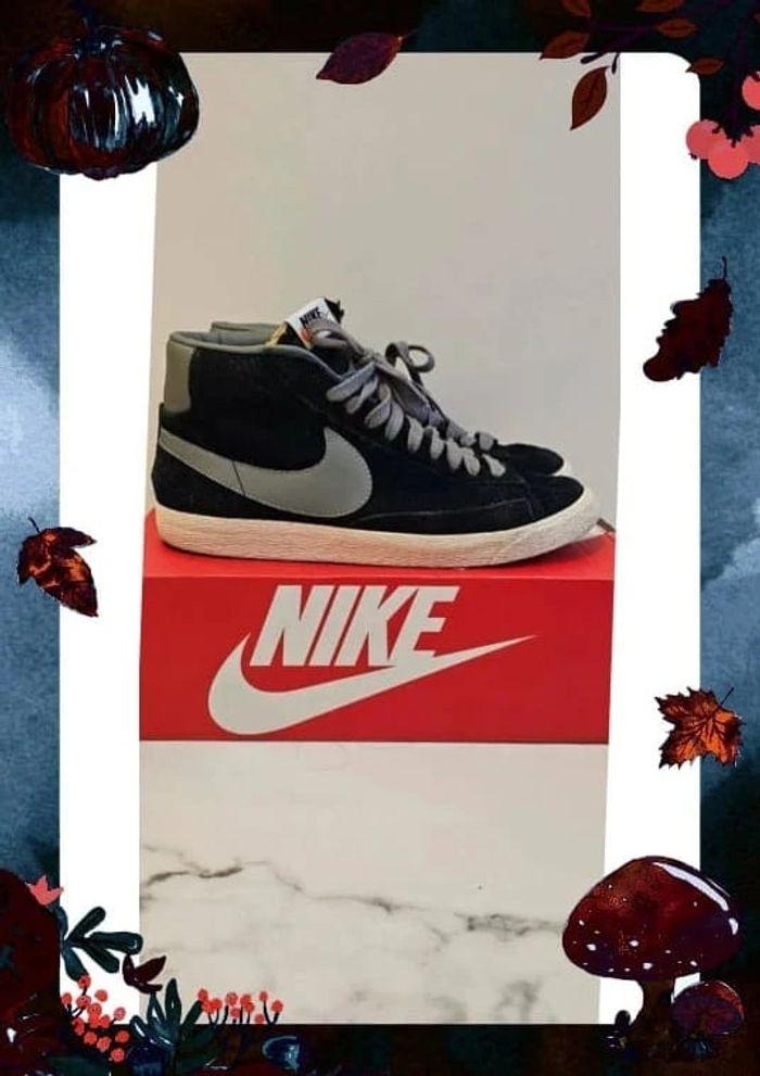 Nike blazer noir et grise en daim 44 - photo numéro 5