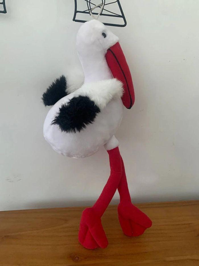 Peluche cigogne souvenir d’Alsace très bon état - photo numéro 2