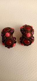 Boucles d'oreilles rose