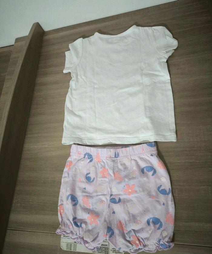 Ensemble t-shirt et short été 36 mois disney baby - photo numéro 2