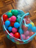 Lot de 100 balles multicolores