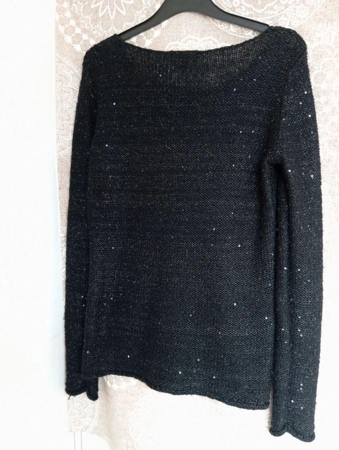 Pull en maille Caroll mohair, laine et sequins - photo numéro 6