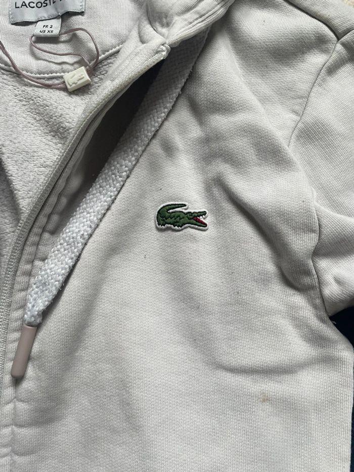 Gilet Lacoste Blanc - photo numéro 8