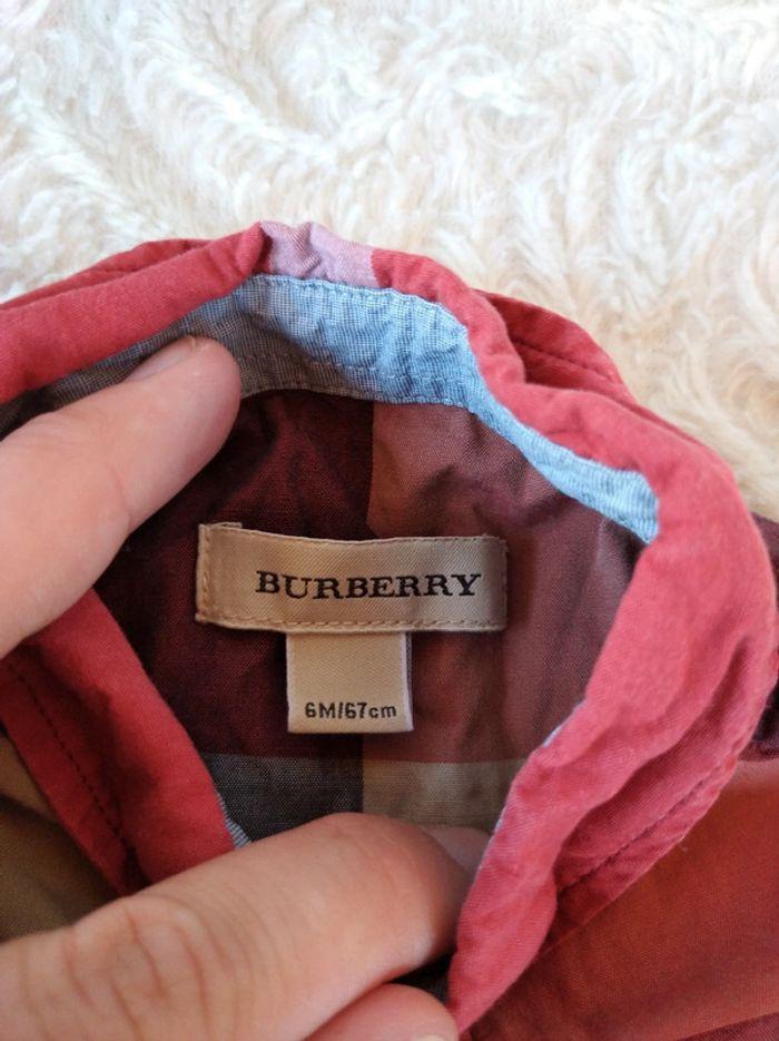 Chemise manches longues Garçon 6 mois Burberry 100% coton - photo numéro 7