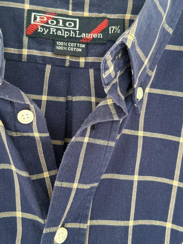 Chemise à carreaux marque polo by Ralph Lauren taille XL ou 17 1/2 très bon état - photo numéro 3