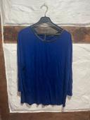 blouse bleu zara