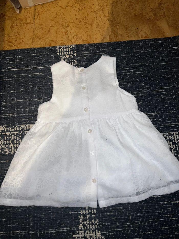 Robe blanche bébé Sergent Major 6m - photo numéro 3