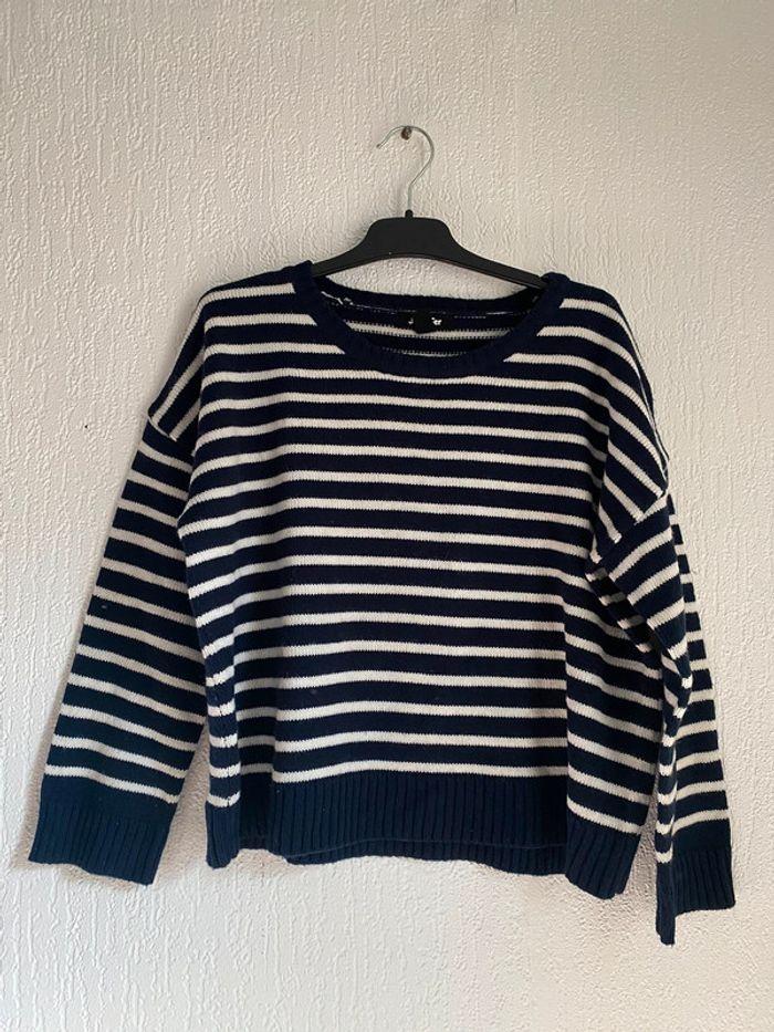 Pull rayé marinière jennyfer taille m 38 - photo numéro 1