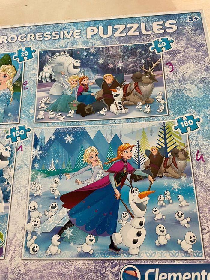 4 puzzles reine des neiges - photo numéro 1