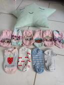 Lots 10 paires chaussettes courtes