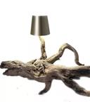 Lampe en bois flotté Art & Déco