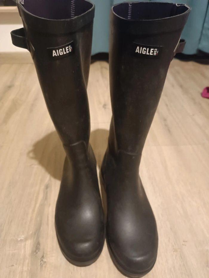 Botte aigle noire modele eglantine taille 41 - photo numéro 1