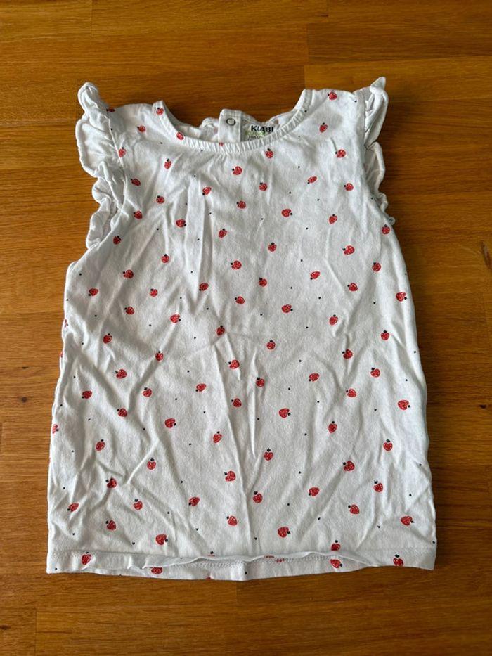 T-shirt fraises Kiabi bébé fille 36 mois - photo numéro 1