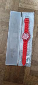 Montre silicone rouge