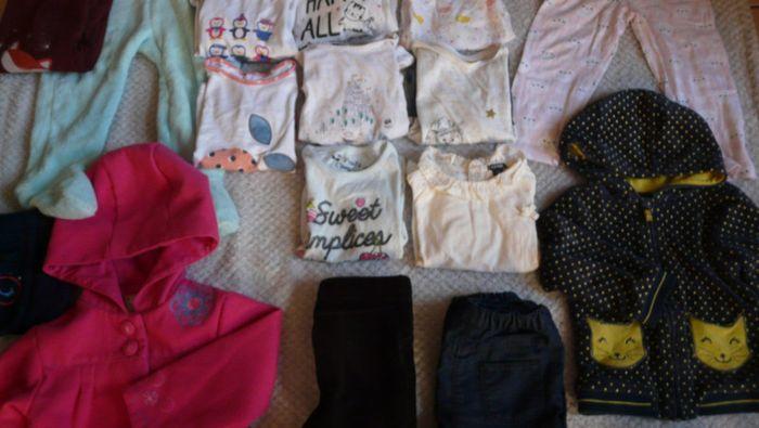 Lot 25 vêtements hiver fille 23-24 mois/2 ans - photo numéro 3