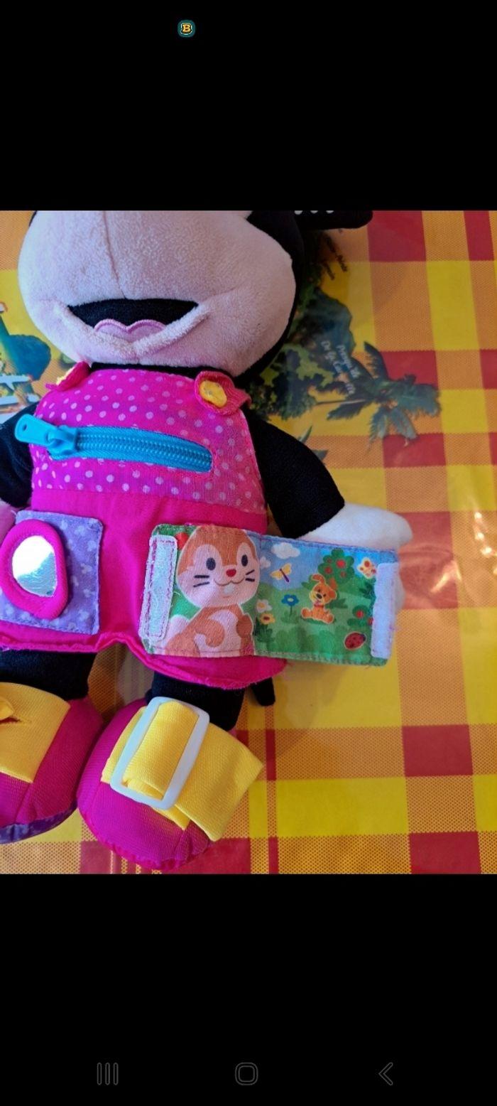 Peluche minnie avec activités motricité fine - photo numéro 2