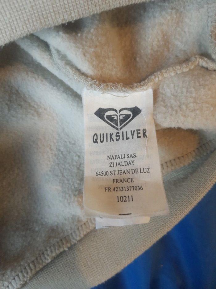 Sweat court molletonné a capuche fille roxy quiksilver taille 16 ans kaki très clair. - photo numéro 14