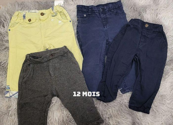 Lot pantalon Garçon 12 mois - photo numéro 1