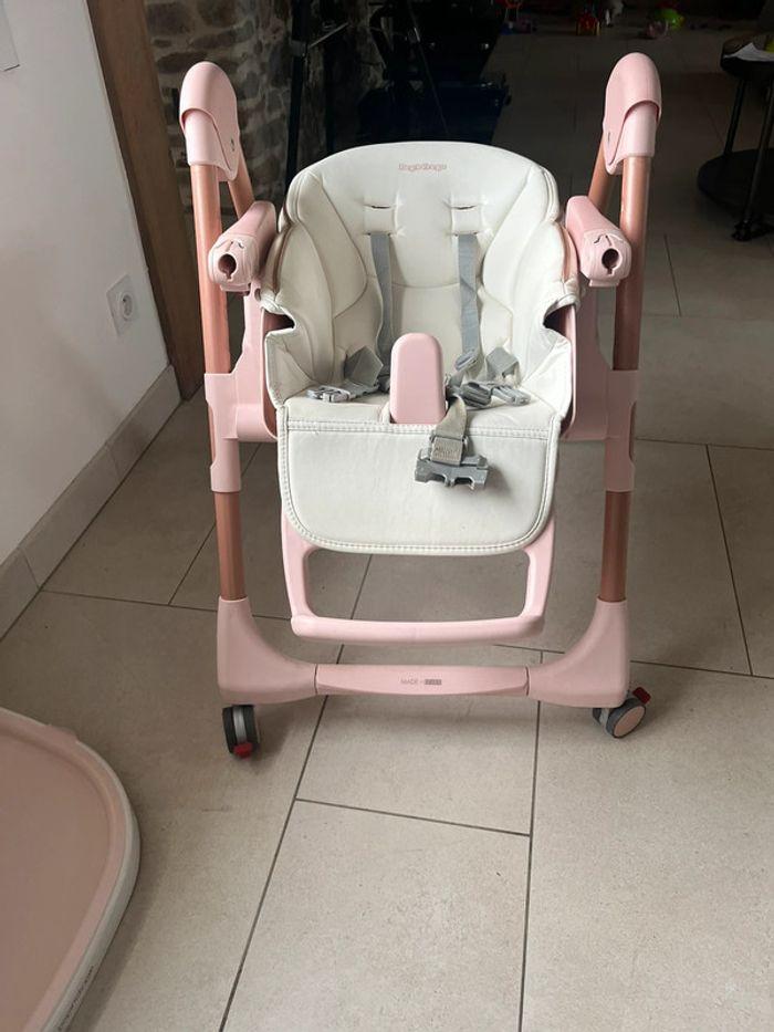 Chaise haute peg perego rose - photo numéro 7