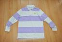 H&M polo smiley ligné lilas t.L homme