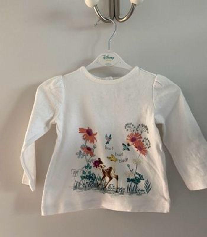 Tee-shirts manche longue Bambi Disney 6 mois - photo numéro 6