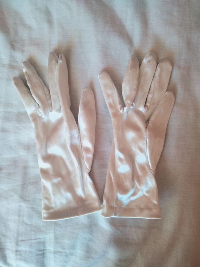 Gants blanc cérémonie - photo numéro 2