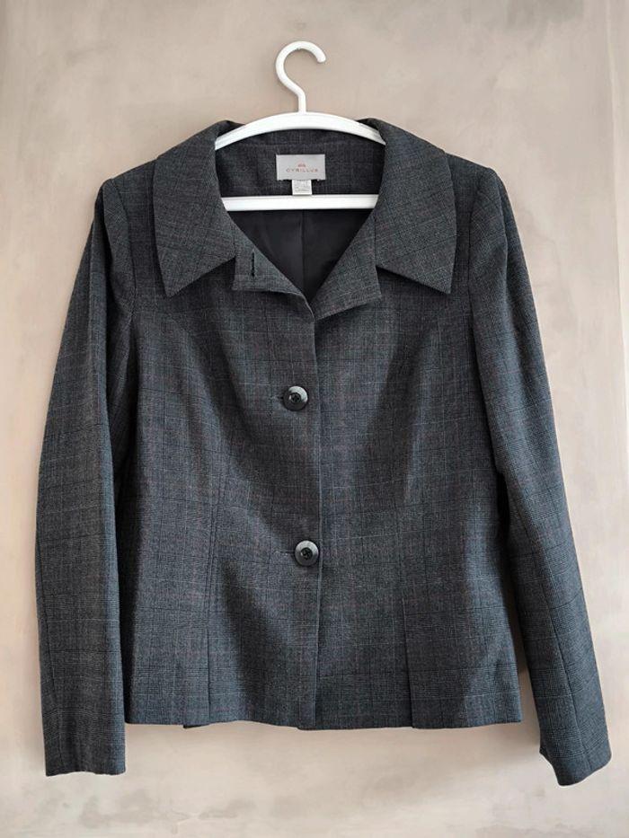 🩶 Veste blazer court laine Cyrillus 38 🩶 - photo numéro 2