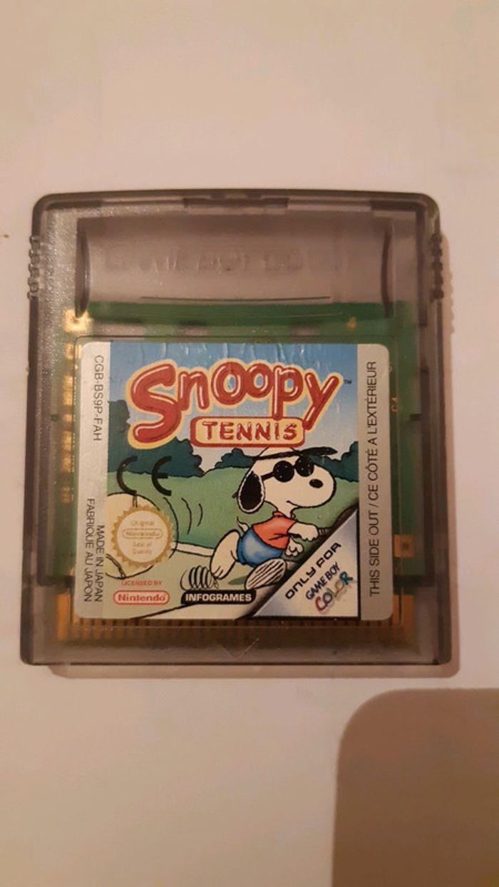 Jeu game boy snoopy tennis