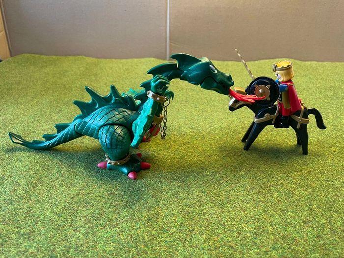 Playmobil moyen âge dragon et prince ref 3840 - photo numéro 1