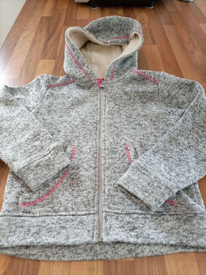 Gilet polaire gris rose 6 ans Pocipiano - photo numéro 1