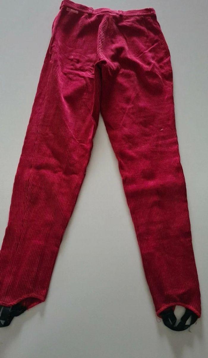 Pantalon slim en velours élégance 38 femme - photo numéro 2