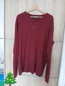 Tee shirt ralph lauren manches longues rouge bordeaux L