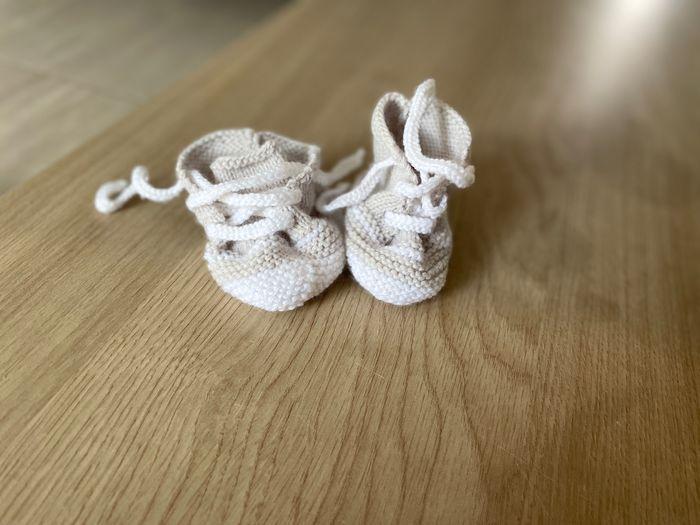 Lot de 2 paires de chaussons nouveau né - photo numéro 4