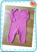 Pyjama sans pieds 6 mois Absorba Ta p'tite étoile rose fushia