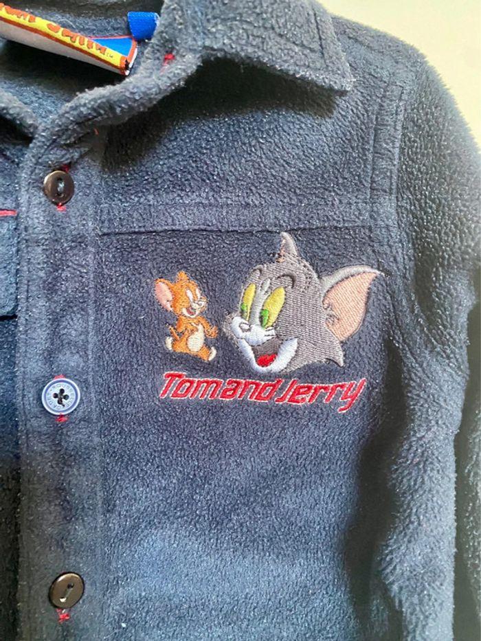 Chemise bleu marine Tom et Jerry taille 24 mois - photo numéro 2