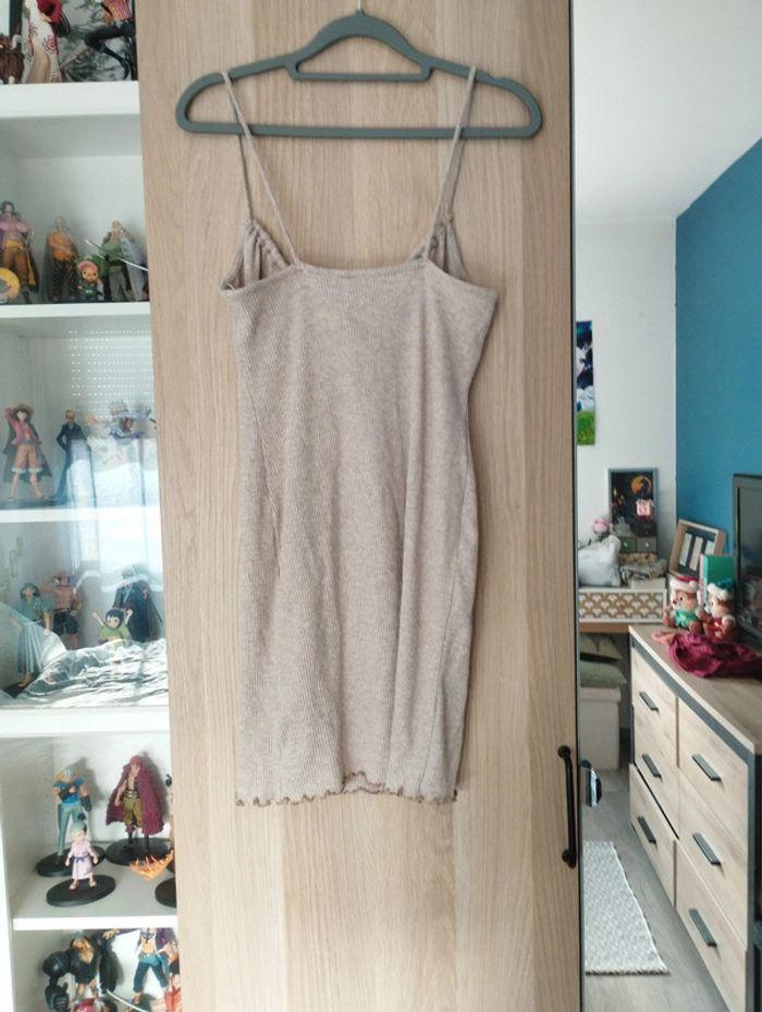 Robe côtelé beige Bershka - Taille M 38 - photo numéro 6