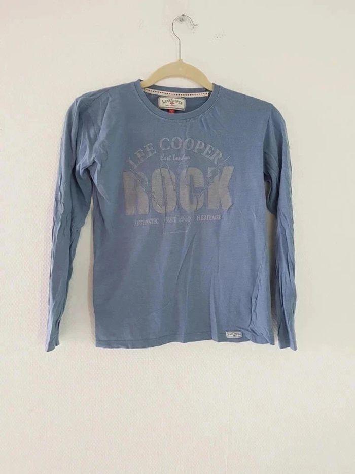 t-shirt manches longues lee cooper 12 ans garçon - photo numéro 1