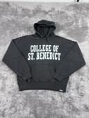 👕 Sweat à capuche Veste University Rare Vintage y2k 90s 2000s College Of St Benedict Noir Taille S 👕