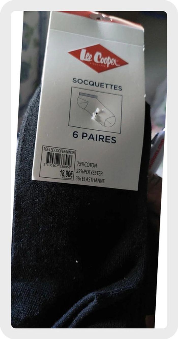 6 paires de chaussettes Lee Cooper, neuve,taille 36/38 - photo numéro 2