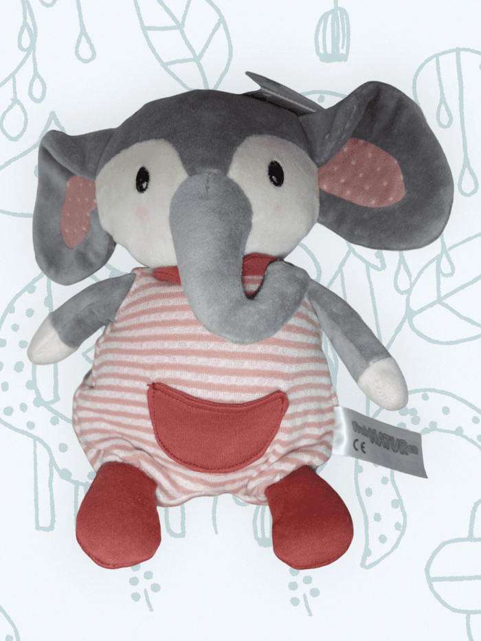 Peluche HEUNEC éléphant en coton 100% bio pour tout petit | NEUF - photo numéro 1