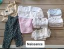 Lot vêtements naissance