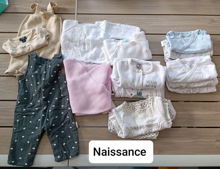 Lot vêtements naissance