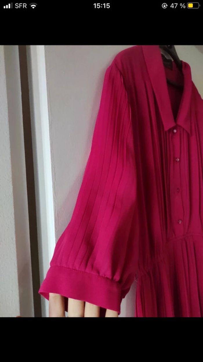 robe fuschia plissée - photo numéro 3