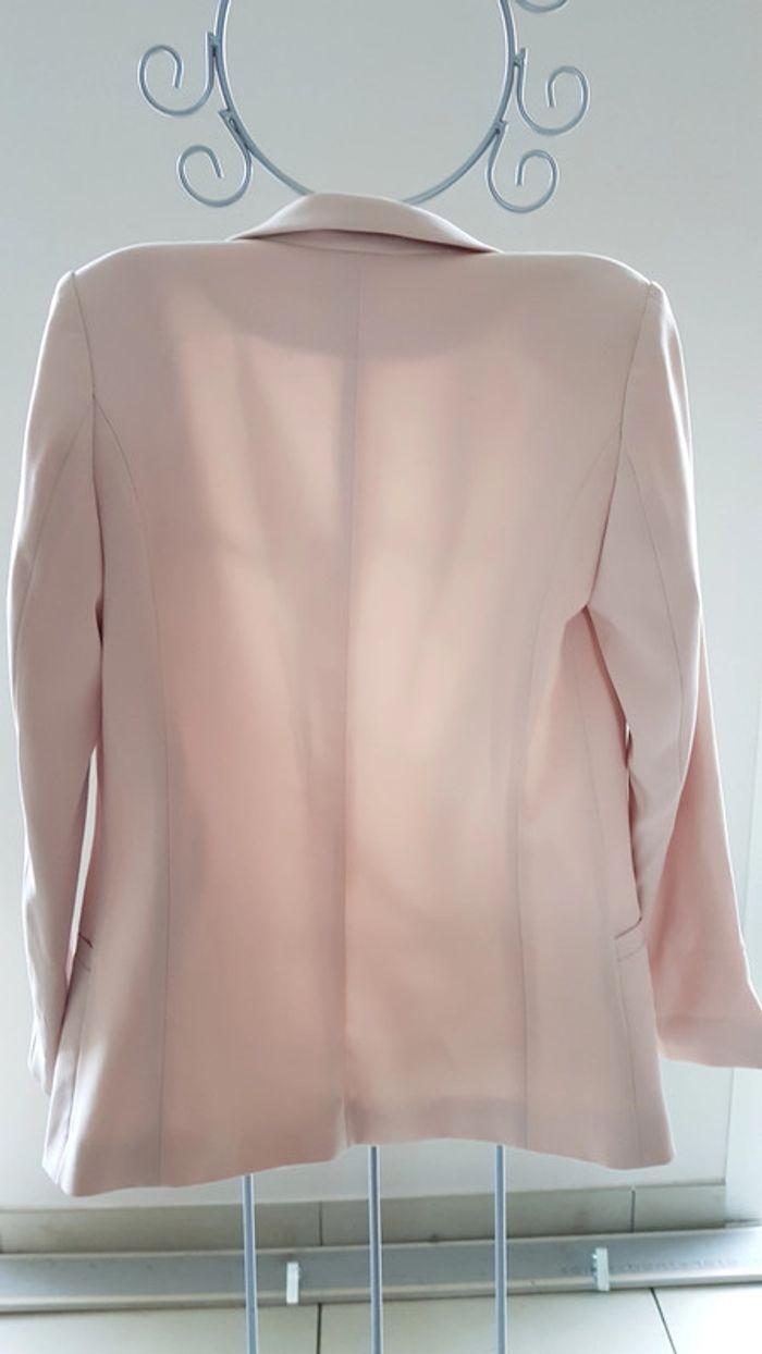 Veste blazer rose pâle h&m taille 36 - photo numéro 2