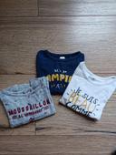 Lot de 3 tee shirt manches longues