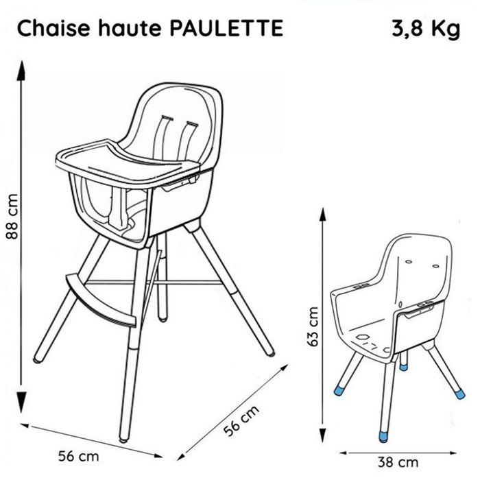 Nania - Chaise Haute évolutive PAULETTE - Dès 6 mois jusqu'à 5 ans - Coussin réversible - Fabriquée - photo numéro 1