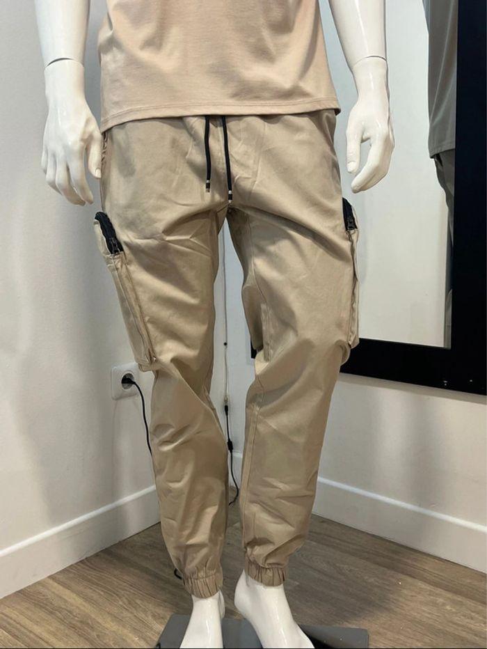 Pantalon cargo à zip / toute taille