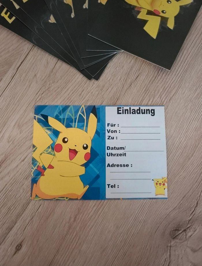 Carte invitation Pikachu pokémon - photo numéro 3