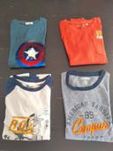 Lot de 4 tee shirt manches longues